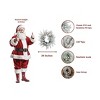 King of Christmas 24" Artificial Flocked Christmas Wreath, Queen Flock Xmas Wreaths for Front Door - 2 of 4