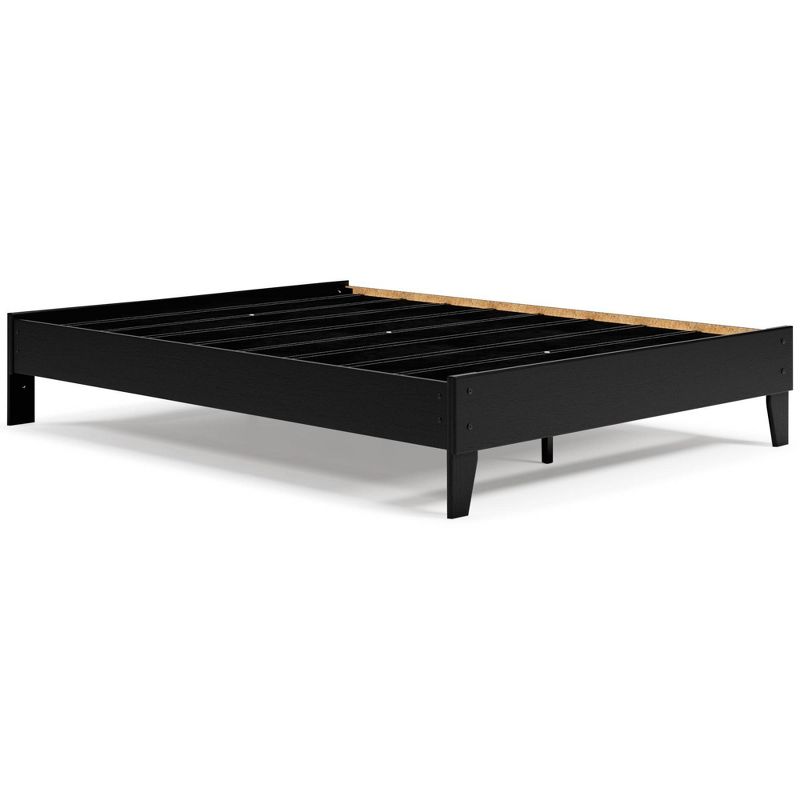 Queen Finch Platform Bed Black - Signature Design by Ashley, 1 of 12