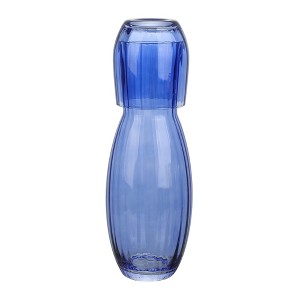 American Atelier Bedside Water Carafe with Tumbler, 2-Piece Set 40-Ounce Pitcher with Matching Drinking Glass - 1 of 4