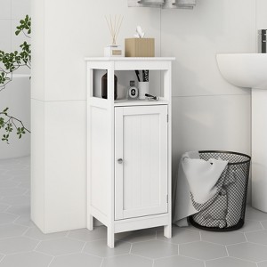 LOVMOR Free Standing Wooden Storage Cabinet Bathroom Floor Corner Cabinet - 1 of 4