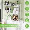 Simple Trending 3 Tier Over The Toilet Rack Black - 4 of 4