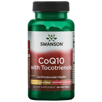 Swanson Coq10 with Tocotrienols 200 mg 60 Softgels.