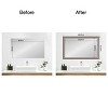Amanti Art Mirror Makeover Bathroom Mirror Frame Border Kit  - Fully Assembled Peel and Stick Frame - Mirror NOT Included - Lyla Ornate Silver Trim - 4 of 4