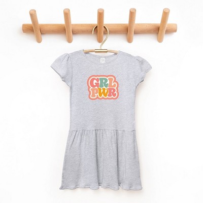 The Juniper Shop Girl Power Retro Toddler Graphic Dress
