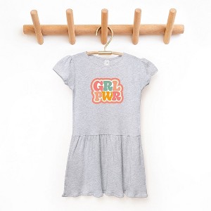 The Juniper Shop Girl Power Retro Toddler Graphic Dress - 1 of 3