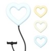 Dixie & Charli Heart Shaped Color LED Ring Light with Desk Clip - image 2 of 4