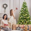 NAYSAYE Christmas Tree Soft White Glow with Full Branches and Easy Hinged Setup for Christmas Holiday Decor, Green, 40"*60"*12.32" - 4 of 4