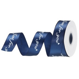 Unique Bargains Grosgrain Thin Soft Decorative Cake Box Gift Wrapping Ribbon 1" x 25 Yard - 1 of 4