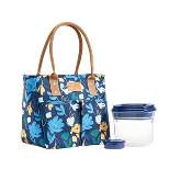 Fit & Fresh Summerton Lunch Tote with Salad Container - Blue