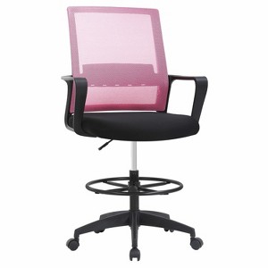 BestMassage Drafting Chair Tall Office Chair with Adjustable Foot Ring - 1 of 4