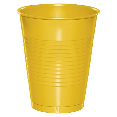 20ct School Bus Yellow Disposable Cups