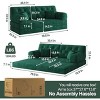 78.8" Modern Convertible Sofa Bed with Deep Seats and No-Assembly Design for Living Room -3irtyhousy - 4 of 4