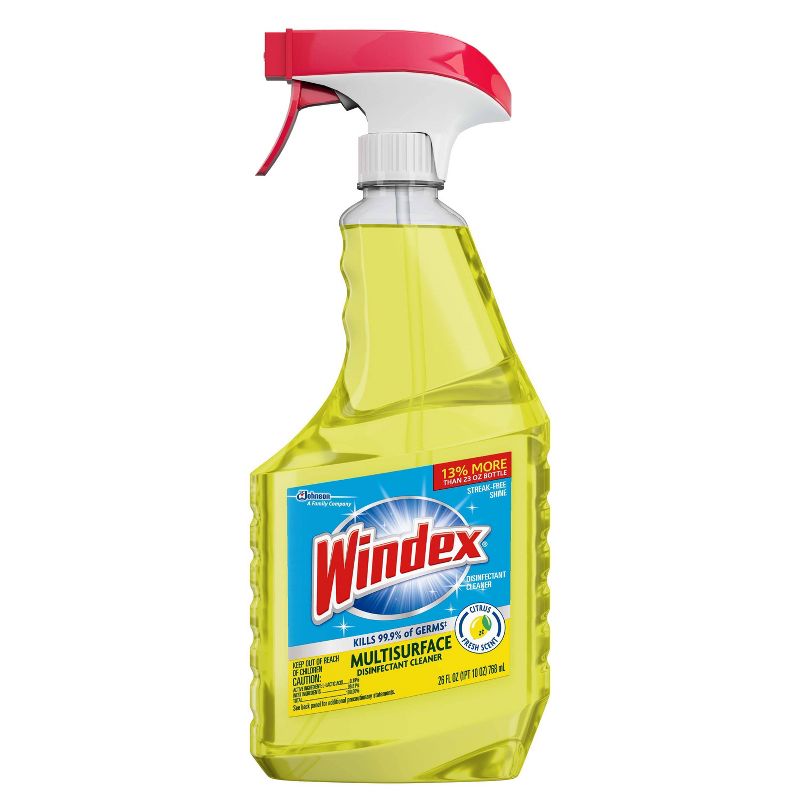 Windex Citrus Fresh Disinfectant Cleaner Multi-Surface Spray - 26 fl oz, 5 of 15