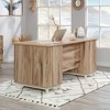 Portage Park Executive Desk Kiln Acacia - Sauder - 3 of 4