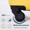 NAYSAYE Bag and Luggage Set Side Mounted TSA Lock with Telescoping Handles and Four Effortless Spinner Wheels, Yellow, 30.31"*20.08"*11.81" - 4 of 4