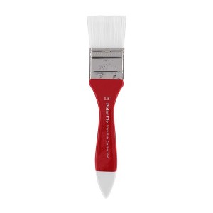 Creative Mark Polar Flo Professional Watercolor Brushes - Assorted Shape  - Short Handle, Nickel-Plated Seamless Brass Ferrule - Art Paint Brushes for - 1 of 4