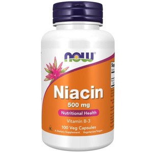 Niacin 500mg by Now Foods  -  100 Capsule - 1 of 3