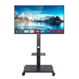 Artloge Mobile TV Stand Portable Tilt TV Adjustable Height Rolling Cart with Wheels & Shelf for 32-70" TV LCD LED Flat Screen - 1 of 4