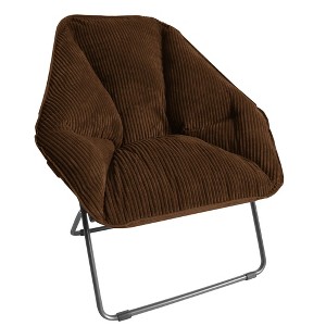 Zenithen Hexagon Folding Dish Corduroy Chair - 1 of 4