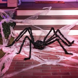 Halloween Outdoor Decorations Giant Spider Lawn Garden - 1 of 3