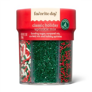 Classic 6 Cell Holiday Sprinkle Mix - 7.27oz - Favorite Day™ - 1 of 3