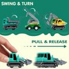 18Pcs Pull Back Car Assorted Mini Truck Model Car, Friction Powered Race Cars Vehicle Set for Toddlers, Boys, and Girls Educational Pretend Play - 3 of 4
