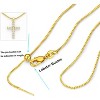 Gold Plated Cross Necklace for Women, Dainty Cubic Zirconia Faith Jewelry Gift - 2 of 4