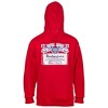 Mens Budweiser Classic Logo Red Hoodie Sweatshirt - 4 of 4