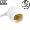 Novelty Lights 37.5 Feet Heavy Duty Light Strings and Sets with 25 In-Line E26 Sockets, White Wire PVC Stringer, 18" Spacing, End-To-End Connectable - 2 of 4