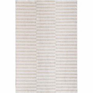 Hauteloom Melva Beige Striped Area Rug - 1 of 3