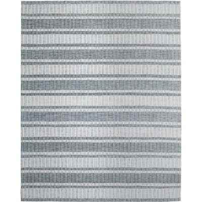 Aberdeen Modern Stripes Gray/White Area Rug