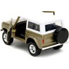 1973 Ford Bronco Gold Met. w/White Top & Groot Figure "Guardians of the Galaxy" "Marvel" Series 1/32 Diecast Model Car by Jada - 4 of 4