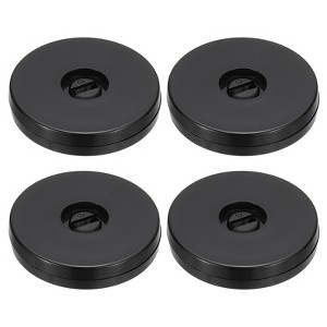 Unique Bargains High-strength Plastic 360-degree Rotating Anti-slip Multi-use Black Swivel Stand 4 Pcs - 1 of 4
