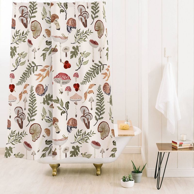 Marta Barragan Camarasa Mushroom Seasonal Shower Curtain Brown - Deny Designs, 3 of 5