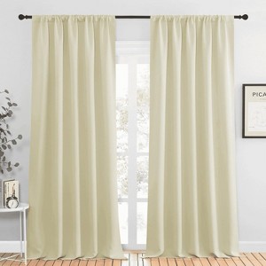 NICETOWN Blackout Curtains Rod Pocket Thermal Insulated Privacy Drapes (2 Panels) - 1 of 4