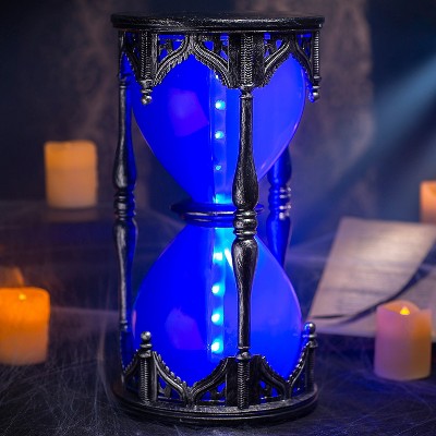 Seasons 13 in Light-Up Haunted Hourglass with Sounds - Blue