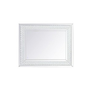 Elegant Lighting Raiden 32 x 40 inch led crystal mirror - 1 of 4