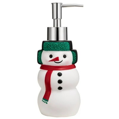 LunaLulinlk Siaomo Christmas Soap Dispenser,Resin Snowman Soap Dispenser with Lotion Pump,Countertop Soap Dispenser (Snowman)