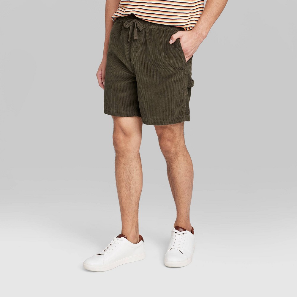 Men's 6.5" Regular Fit Pull-On Shorts - Original Use™ Dark Green L 