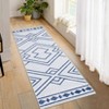Area Rug Machine Washable Rug Non Slip Non Shedding Indoor Carpet Modern Geometric Low Pile Foldable Stain Resistant Rug for Bedroom Living Room - 3 of 4