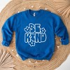 Simply Sage Market Women's Graphic Sweatshirt Retro Be Kind Flowers - 3 of 4