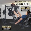 COZONY Leg Press Machine for Home Gym, Adjustable Strength Trainer with 4 Weight Plate Storage Posts for Lower Body Workout - 4 of 4