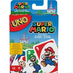 UNO Super Mario Card Game For Kids & Adults With Special Mario Rule - Makes A Great Gift For any Mario Fan - 1 of 4