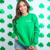 Simply Sage Market Women's Graphic Sweatshirt Embroidered Lucky Typewriter Mini - 2 of 4