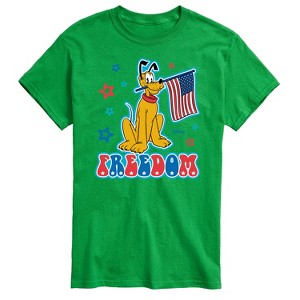 Men's - Disney - Pluto USA Flag Short Sleeve Graphic T-Shirt - 1 of 4