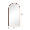 Solid Wood Straight Edge Right Angle Rectangle Peach Full-Length Mirror 180x90x2cm (No Stand) - 3 of 3