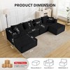 Cloud Modular Sectional Sofa,Modern Upholstered Couches, Comfort U/L Shaped Sofa,Deep Seat Corner Couch for Living Room - 2 of 4