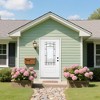 Lirago 36 x 80 Left Hand Inswing White Fiberglass Front doors with Brickmould 4-9/16" Vinyl Frame Frosted Glass - 3 of 4