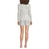 Lands' End Women's Brushed Cozy Waffle 2 Piece Pajama Set - Long Sleeve Top and Shorts - 2 of 4