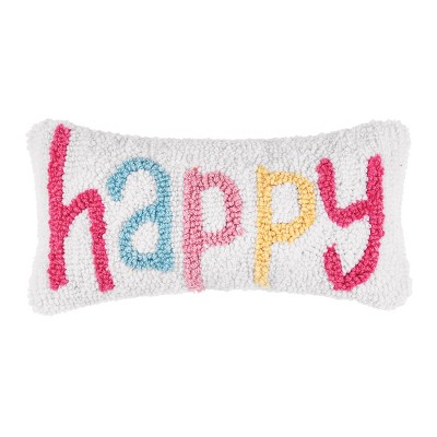 C&F Home 6" x 12" Happy Hooked Spring Throw Pillow